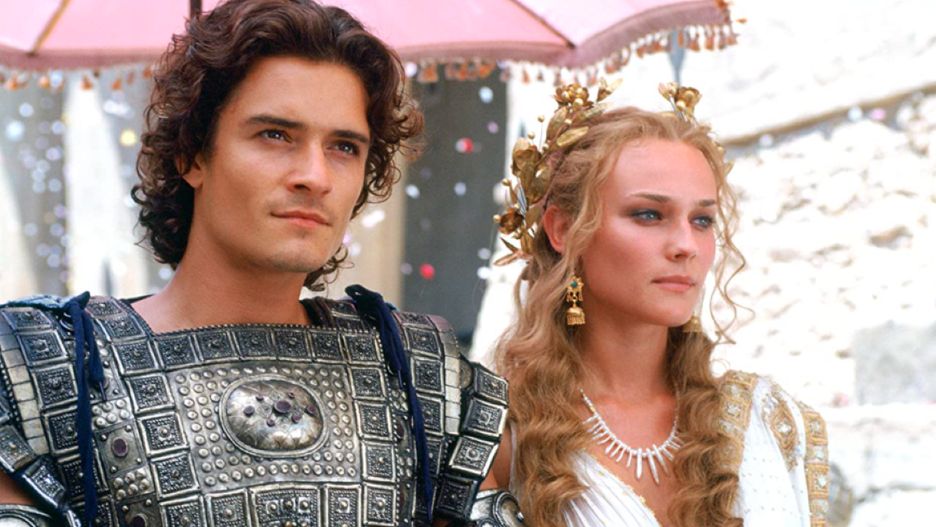 Orlando Bloom i Diane Kruger w filmie "Troja"