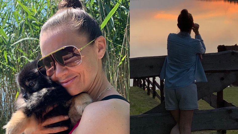 Kinga Rusin wypoczywa na Mazurach