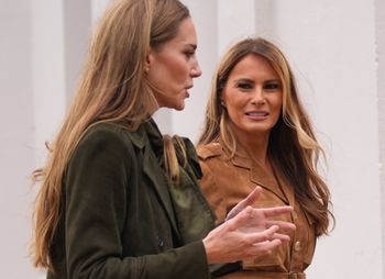 Stonowana Melania Trump. Tak wyglądała na spotkaniu z księżną Kate