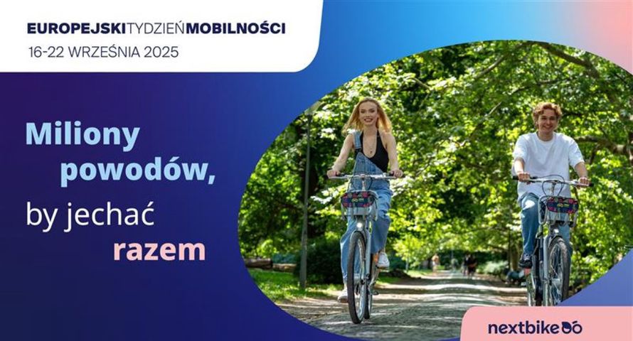Nextbike wspiera Europejski Tydzień Mobilności 2025. "Miliony powodów, by jechać razem"