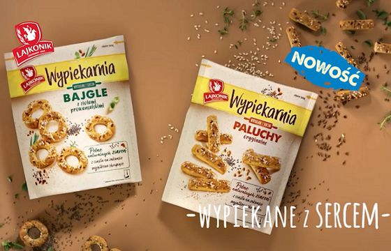 Bajgle i Paluchy Lajkonik Wypiekarnia reklamowane jako „wypiekane z sercem” (wideo)