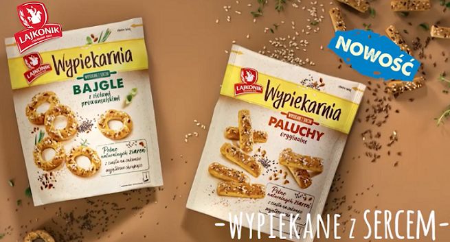 Bajgle i Paluchy Lajkonik Wypiekarnia reklamowane jako „wypiekane z sercem” (wideo)