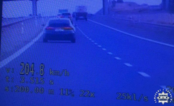 Pędził Audi 204 km/h ekspresową "siódemką". 28-latek dostał 2500 zł mandatu