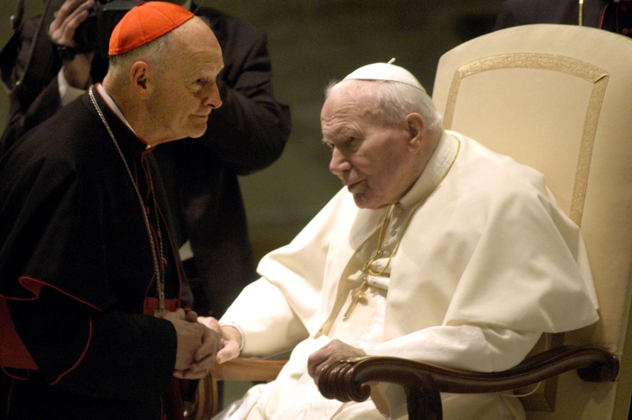 Kardynał Theodore McCarrick i Jan Paweł II