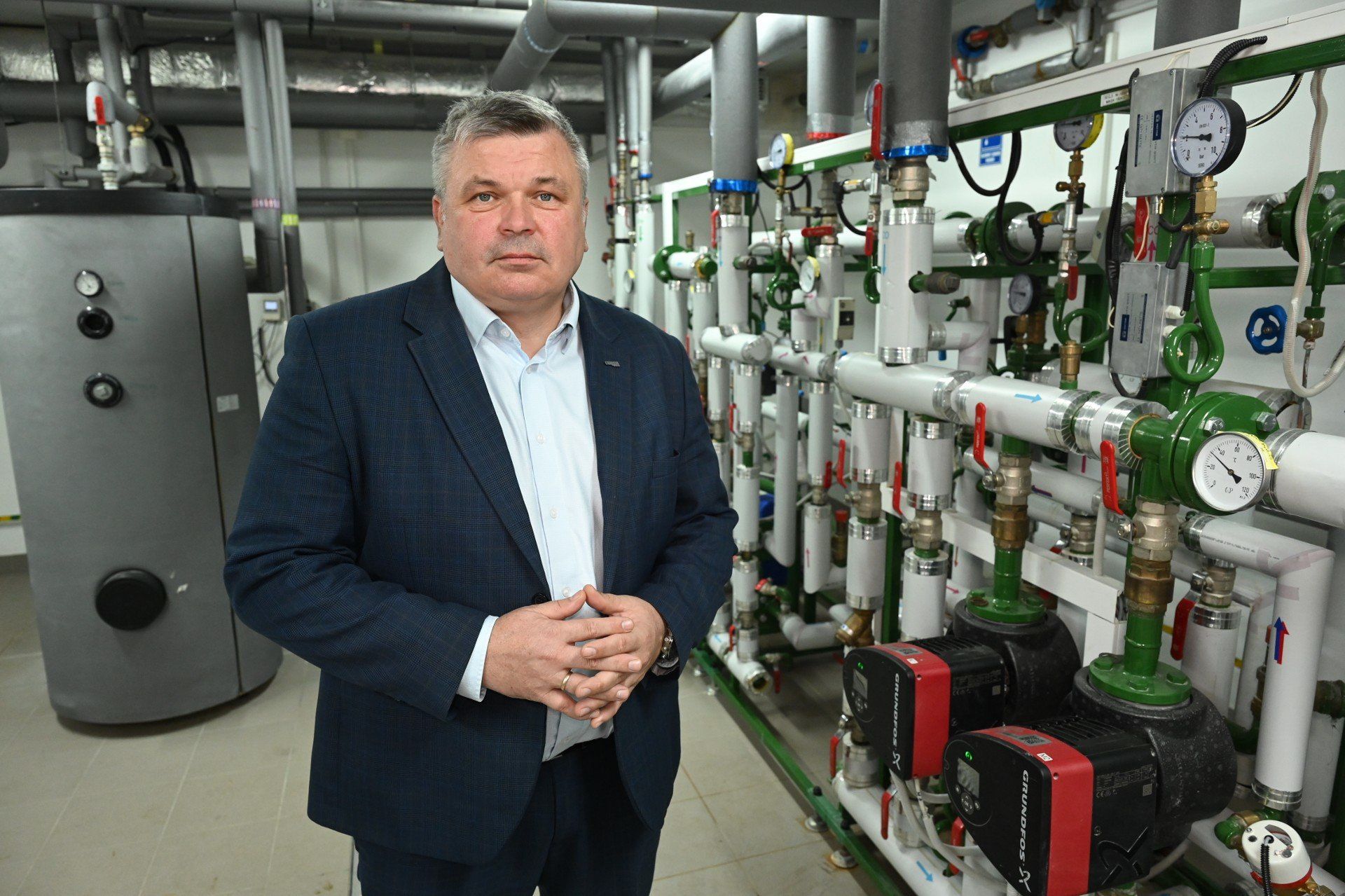 Na zdjęciu prezes Miejskiego Przedsiębiorstwa Energetyki Cieplnej, Arkadiusz Ponikowski