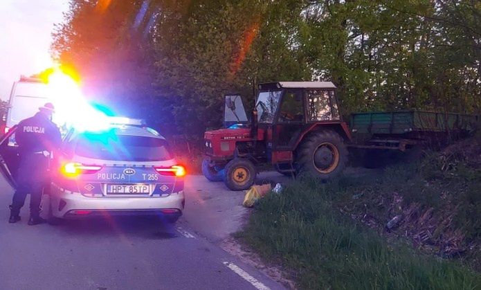 2,5 promila i pięć zakazów! Traktorzysta-pirat zatrzymany