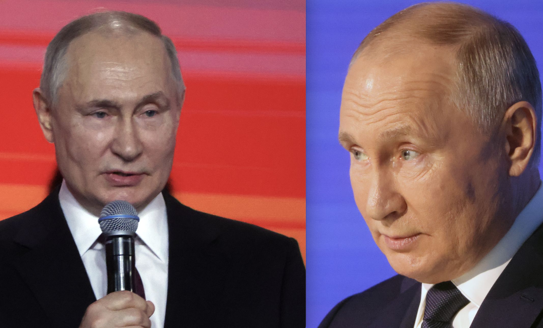 Prezydent Rosji Władimir Putin podczas dwóch oficjalnych wydarzeń w listopadzie i w grudniu