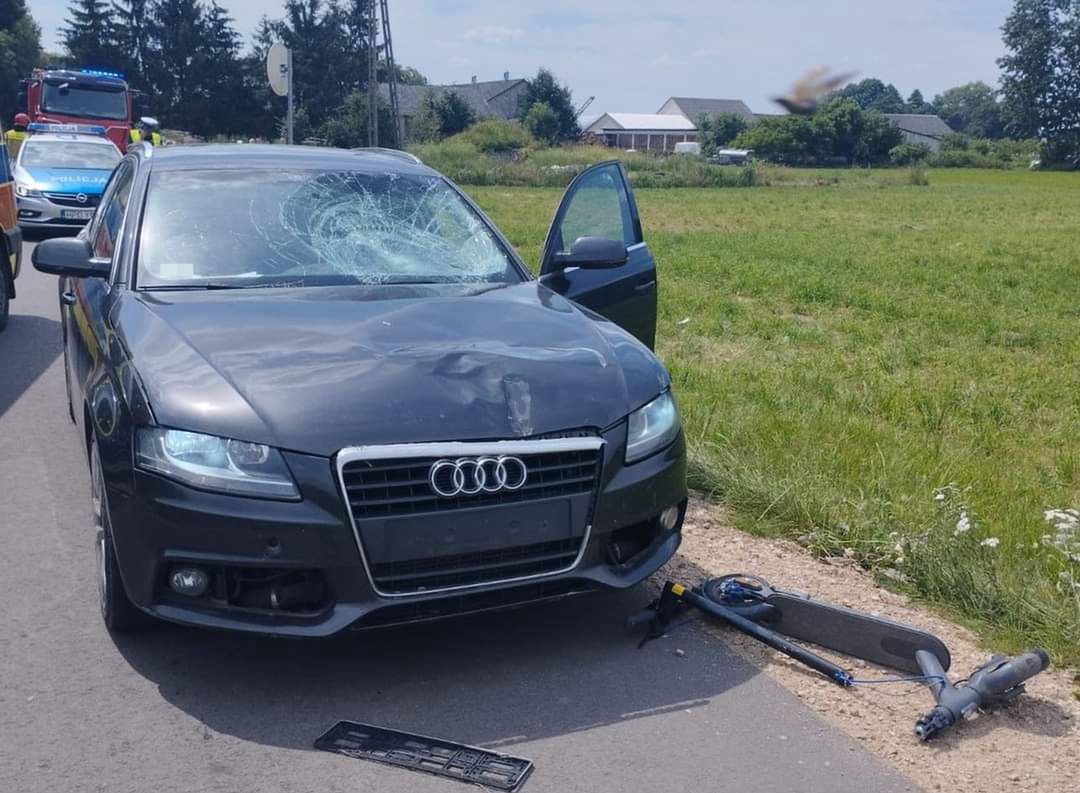 Wypadek audi