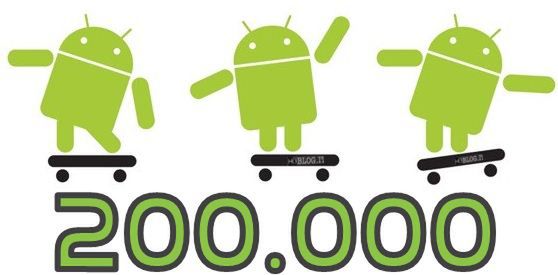 200 000 aktywacji Androidów dziennie