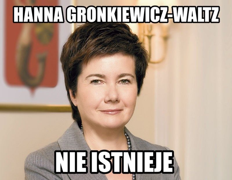 Warszawski humor: Hanna Gronkiewicz-Waltz nie istnieje!