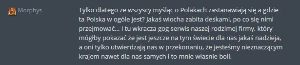 Komentarz z forum gog.com. Polscy gracze chcą polskiego języka w sklepie.