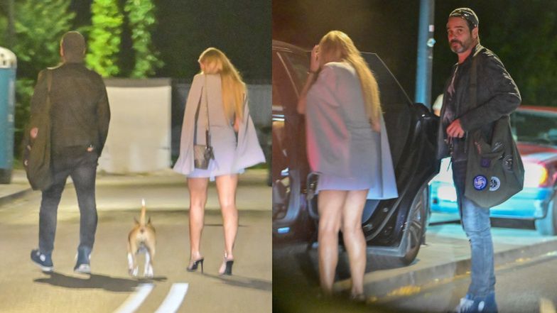 Paweł Deląg na randce z tajemniczą blondynką i jej psem