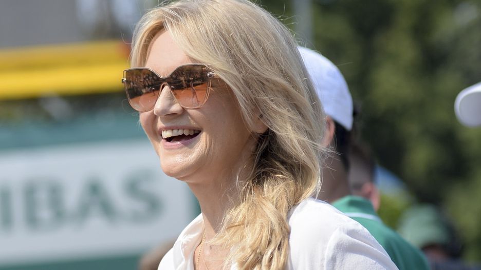 Grażyna Torbicka w modnych spodniach