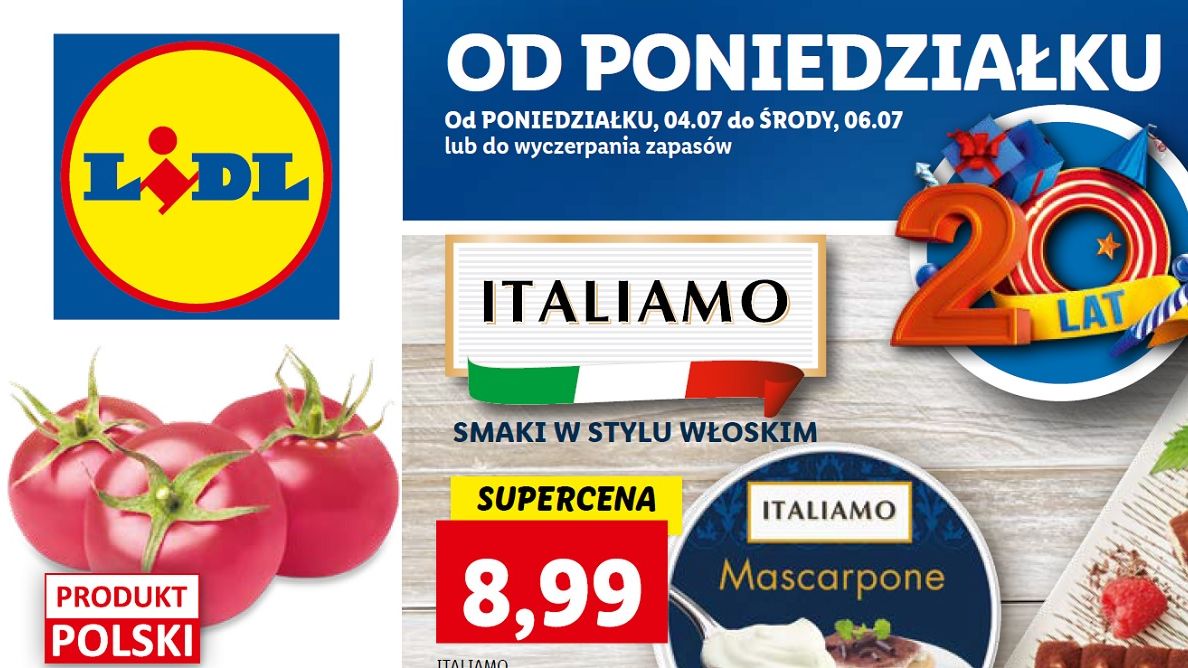 Lidl gazetka od poniedziałku 4 lipca [4.07 22]