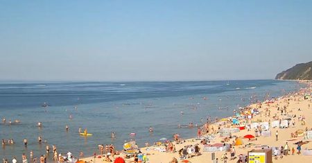 Ujęcia z Międzyzdrojów. Plażowicze się nie krępowali