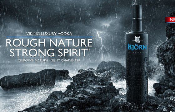 H2O Creative promuje nową wódkę Björn od BZK Alco