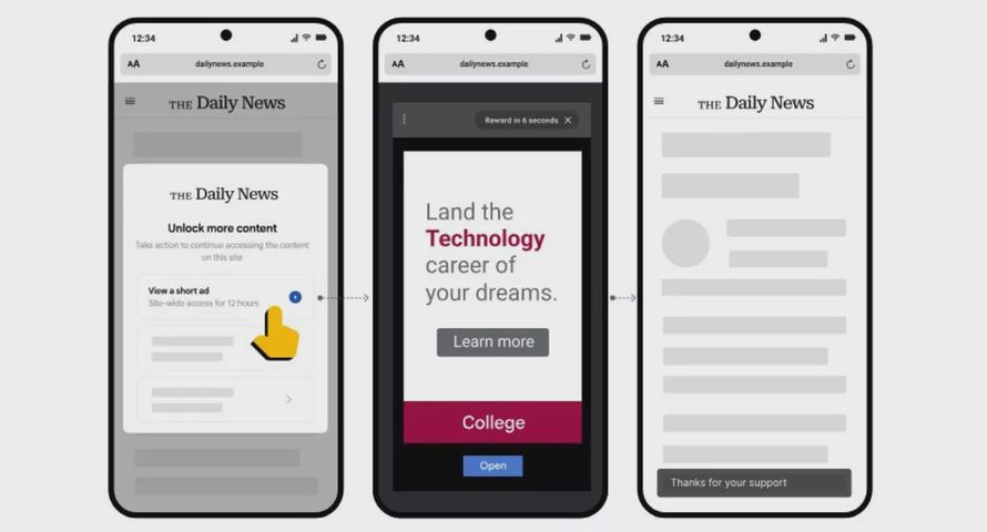 Offerwall dla wydawców, czyli reklamy z nagrodą od Google'a