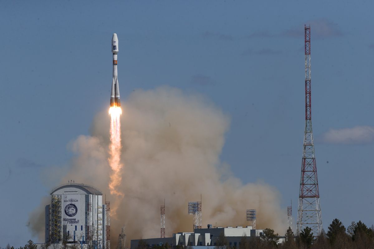 First Rocket Launched From Russian The Soyuz 21 