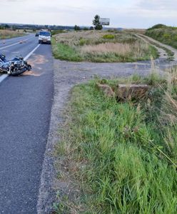 Lubań. Tragiczny wypadek z udziałem motocyklisty. 21-latek nie żyje