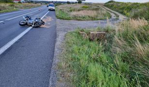 Lubań. Tragiczny wypadek z udziałem motocyklisty. 21-latek nie żyje