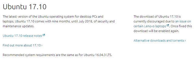 Do czasu rozwiązania problemu, możliwość pobierania Ubuntu 17.10 pozostaje wstrzymana