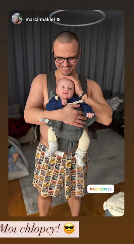 Marcin Hakiel z synkiem