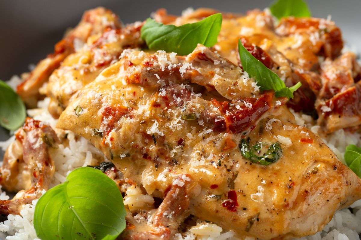 The "Marry Me" Chicken is an idea for a delicious Valentine's dinner.