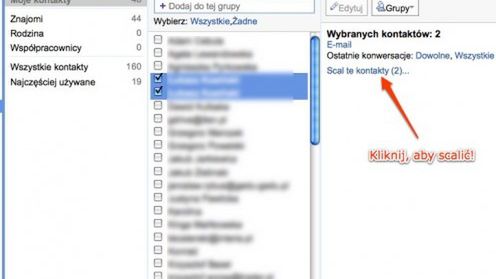 [Gmail] Scalanie kontaktów sposobem na duplikaty 1