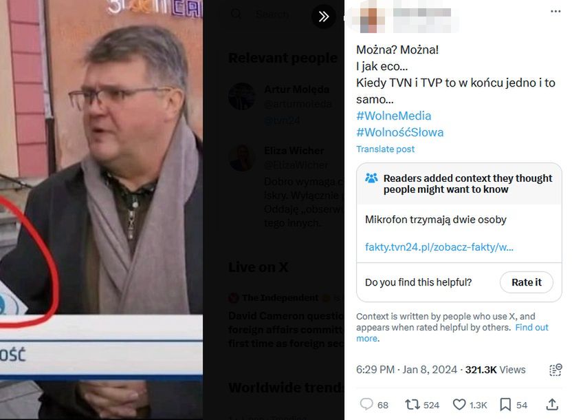 Manipulacja zwolenniczki PiS