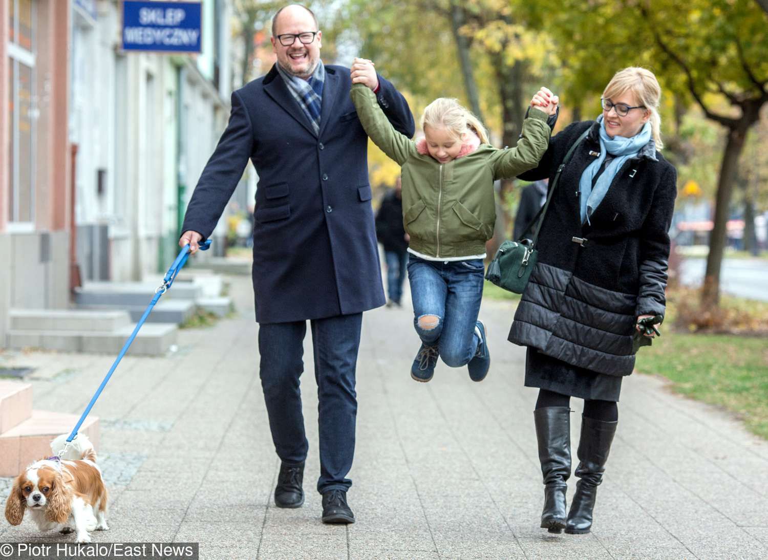 Paweł Adamowicz z rodziną