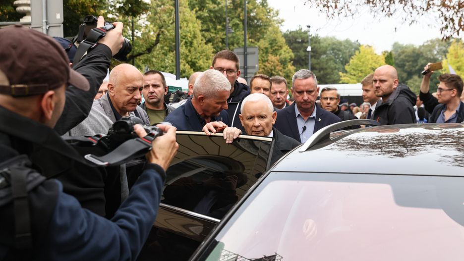 Kierowca Kaczyńskiego dostał mandat