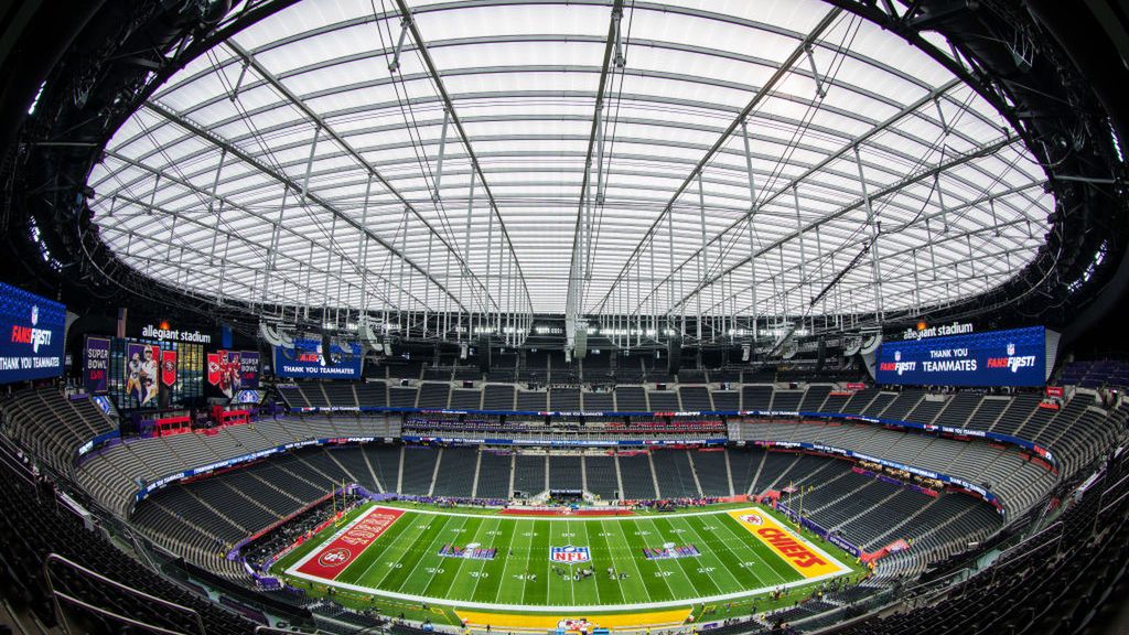 Zdjęcie okładkowe artykułu: Getty Images / Todd Rosenberg / Na zdjęciu: Allegiant Stadium w Las Vegas, gdzie odbędzie się Super Bowl 2024