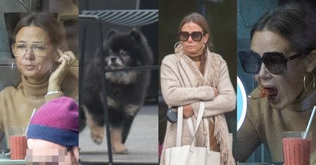 Obwieszona metkami Gucci Kinga Rusin i jej towarzysz Czarek Lis napełniają brzuchy w warszawskiej knajpce (ZDJĘCIA)