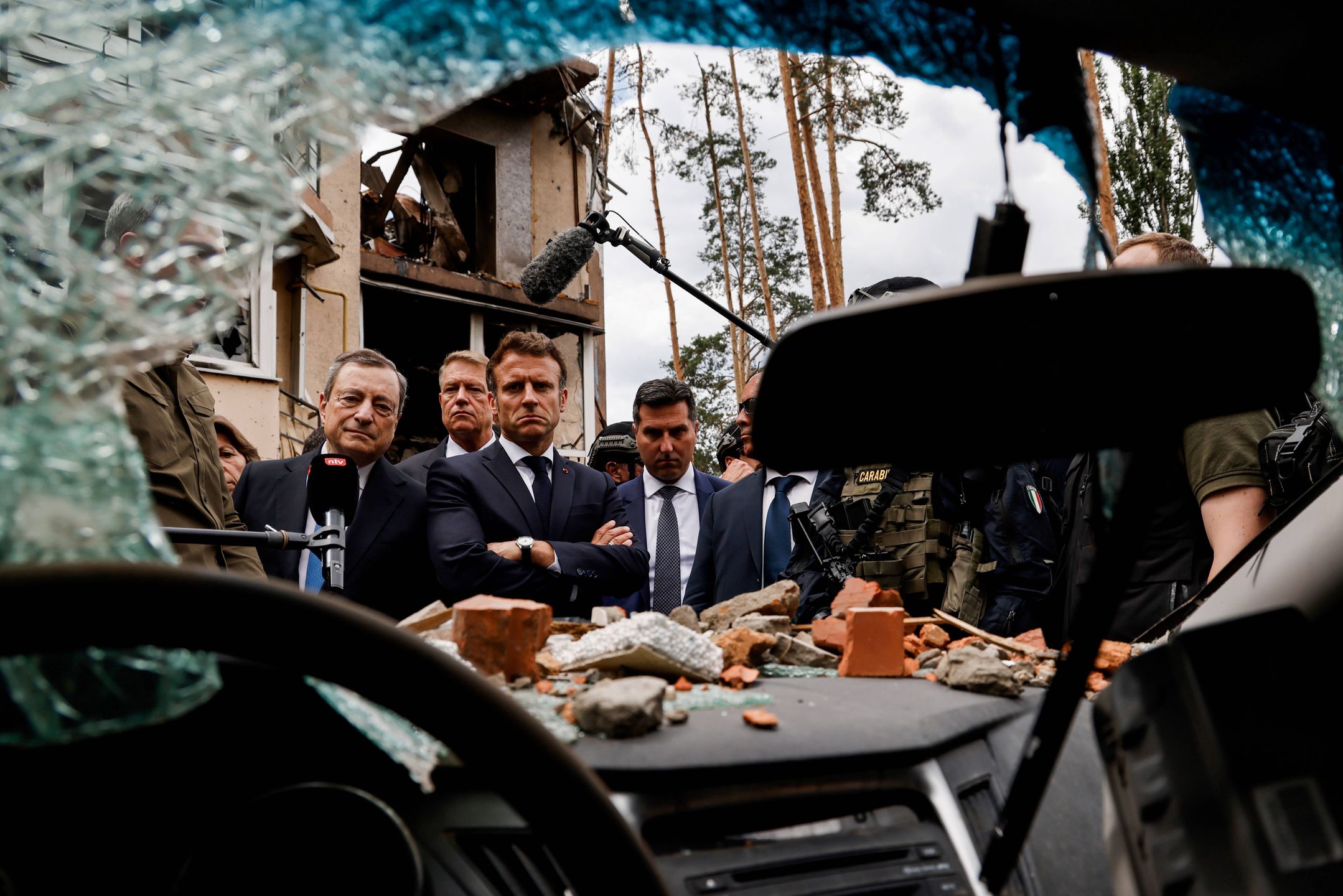Wizyta polityków w Irpieniu 