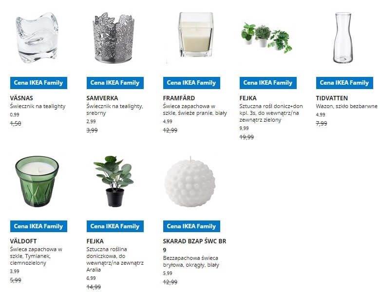 IKEA Lublin wyprzedaż produktów z kategorii Dekoracje