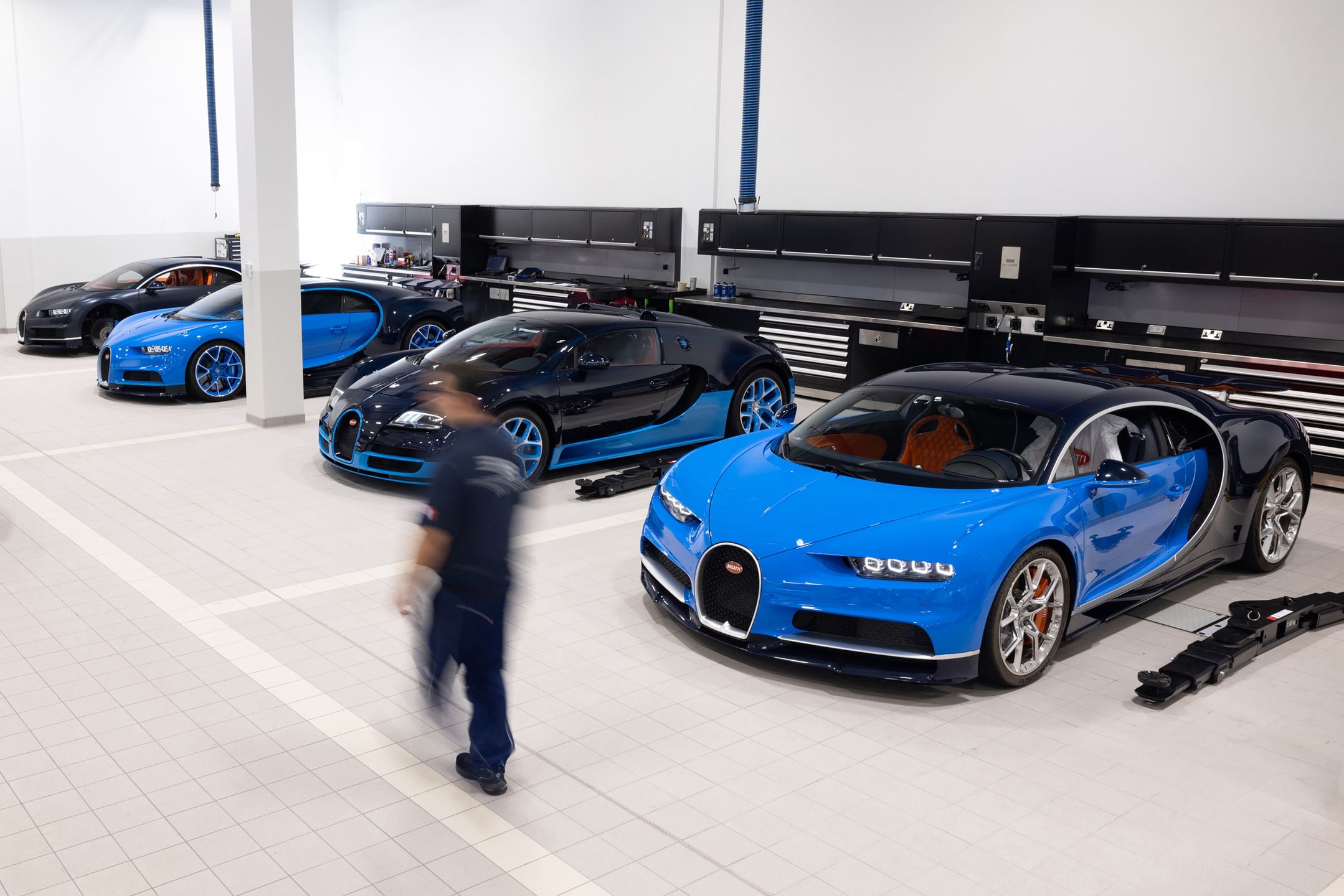 Centrum serwisowe bugatti w Londynie