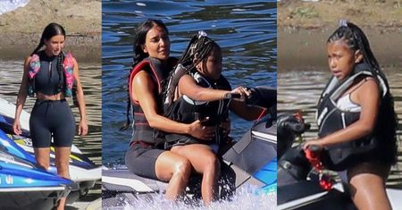 Kim Kardashian pozwala 10-letniej North prowadzić skuter wodny! Nie za wcześnie? (FOTO)