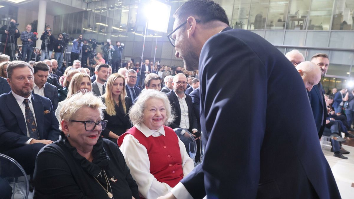 Janina Goss na konferencji prasowej Daniela Obajtka