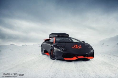 Lamborghini na narty! Prawie jak ski-bus...