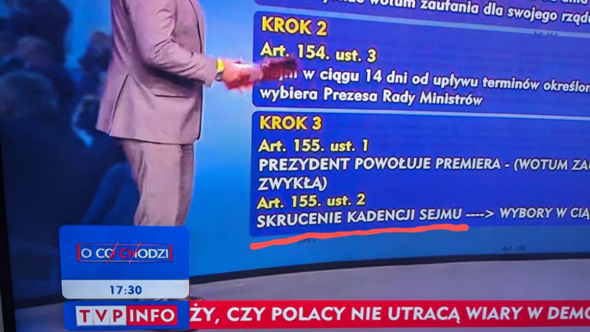 Błąd ortograficzny w TVP Info