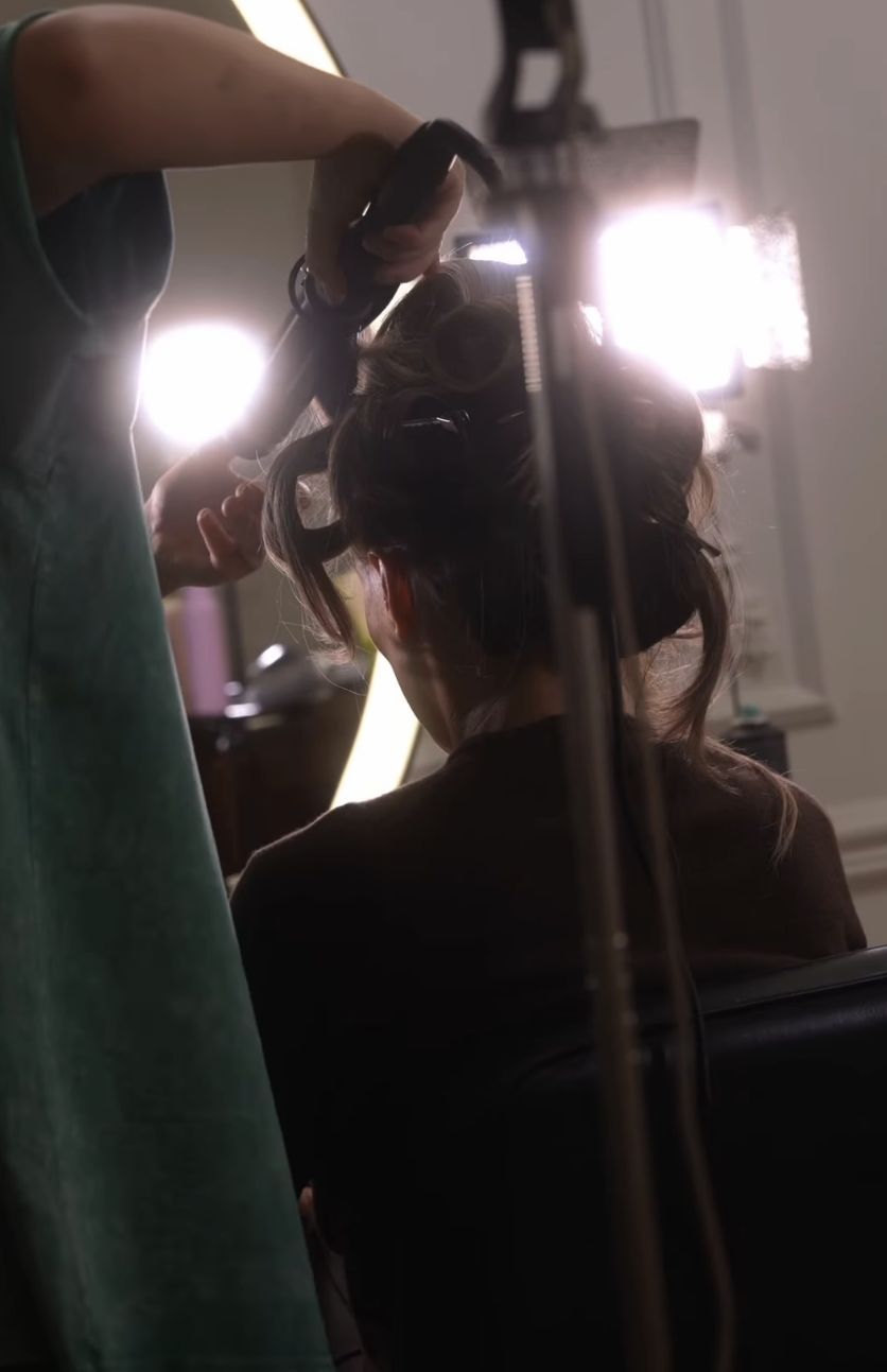 Małgorzata Rozenek u fryzjera