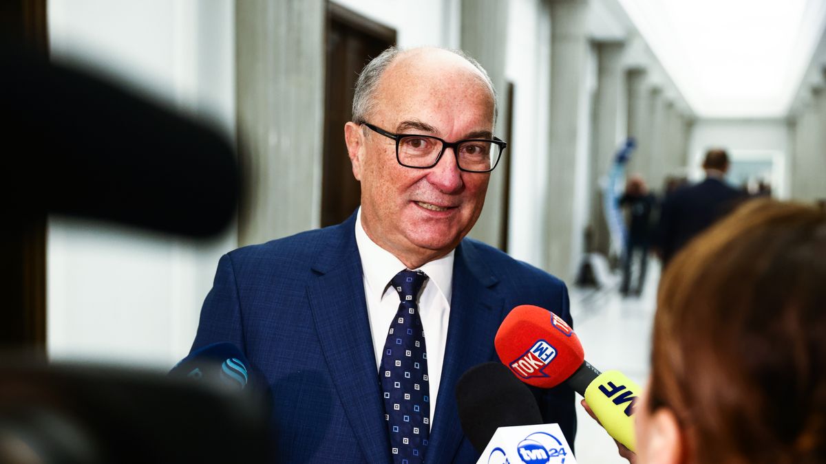 Wlodzimierz Czarzasty, Deputy Marshal  and the leader of Nowa Lewica party attens the parliament session in Warsaw, Poland on December 12, 2023.  (Photo by Beata Zawrzel/NurPhoto via Getty Images)