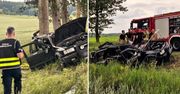 Śmiertelny wypadek w gminie Sztum. 43-letni kierowca wypadł z drogi i uderzył w drzewo