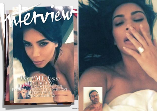 Kim Kardashian w erotycznej sesji... "podwójnych selfie"