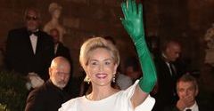 Sharon Stone i jej zielone rękawiczki