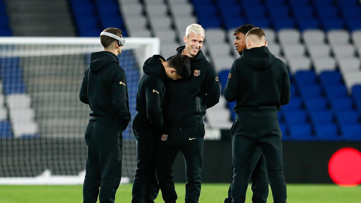 Getty Images / Na zdjęciu: Pedri, Gavi, Dani Olmo, Fermin Lopez i Lamine Yamal