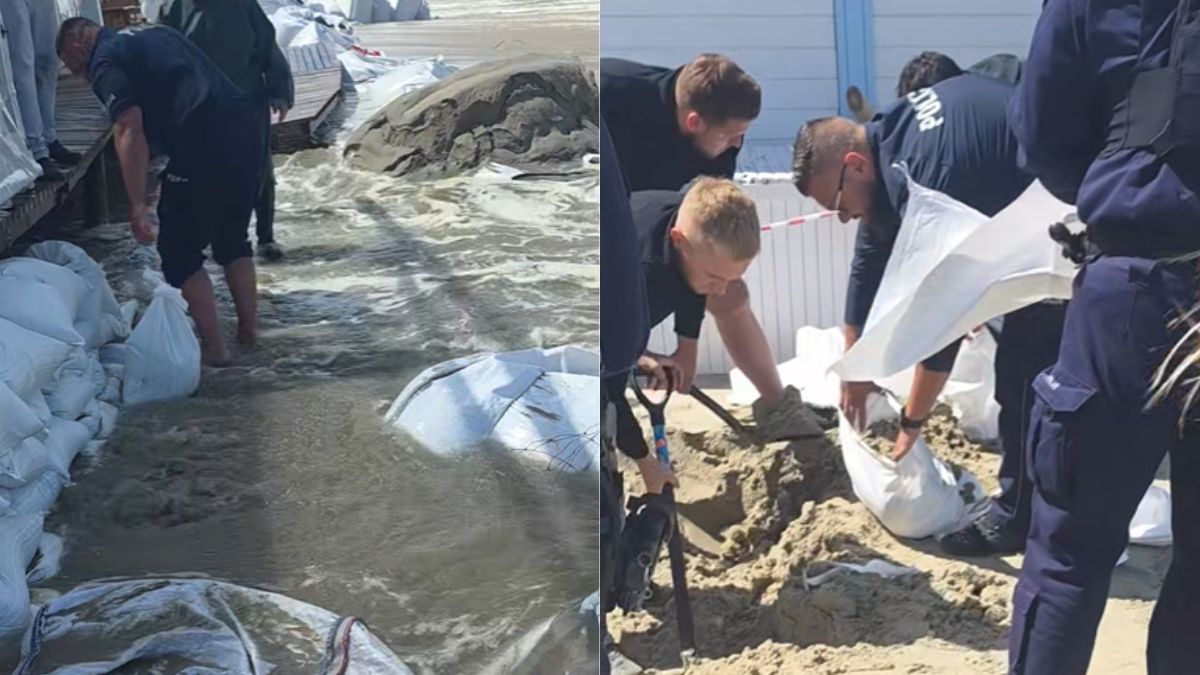 Policjanci ruszyli na pomoc po nawałnicach.