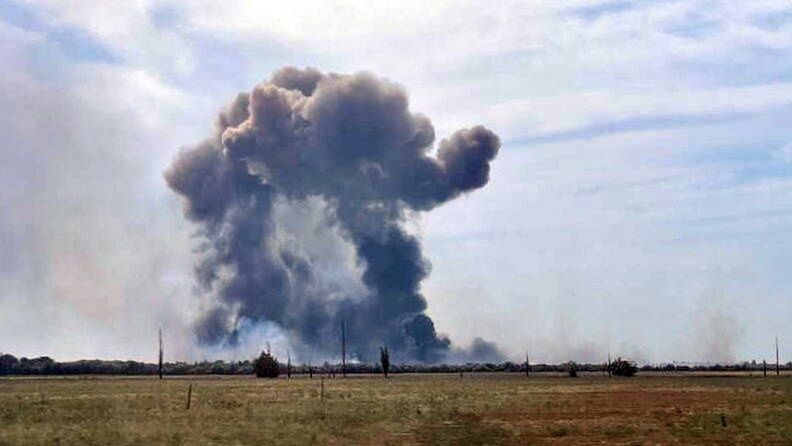 Wojna w Ukrainie. Tajemnicze eksplozje w bazie Saki. To ciężki cios dla Rosjan 