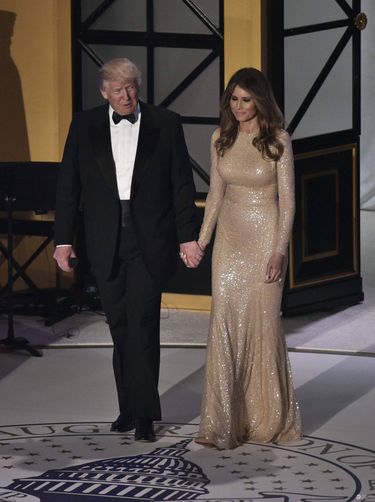Donald i Melania Trump przed inauguracją