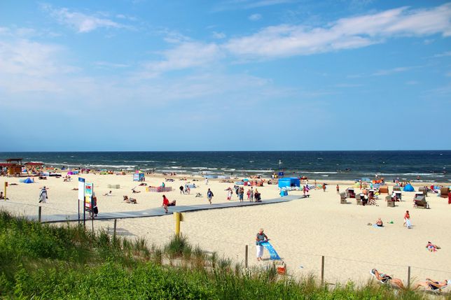 Plaża w Świnoujściu należy do najszerszych w Polsce